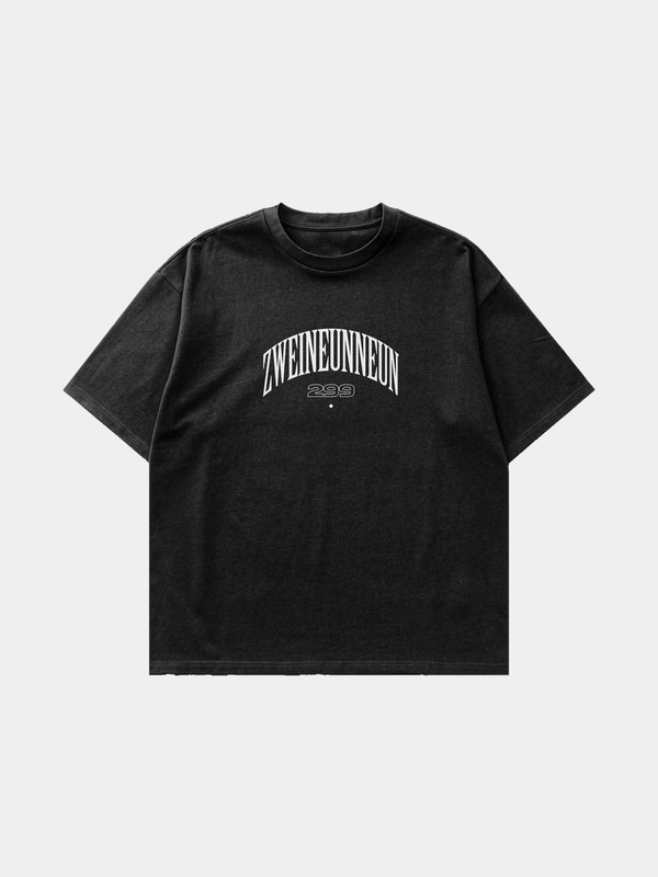 zweineunneun Corallae Paeonia Tee in black – back
