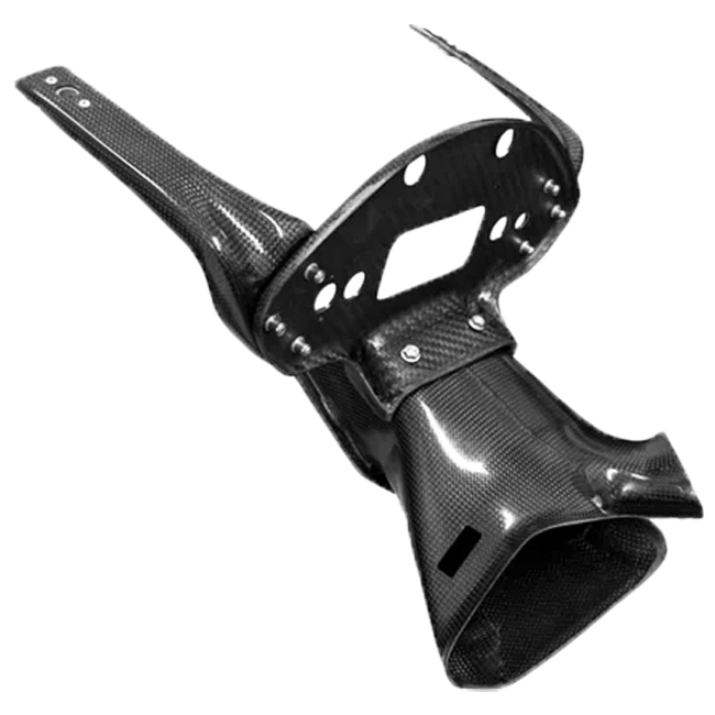 Feel Racing carbon dashboard bracket and air duct snorkel for Ducati Panigale V2 955 2020-2024 FR.495.112.C