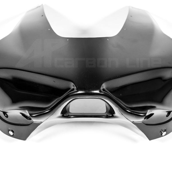 AP Carbon Line Lavatex front fairing mask for Ducati Panigale V4/S 2025-2026, unpainted composite finish