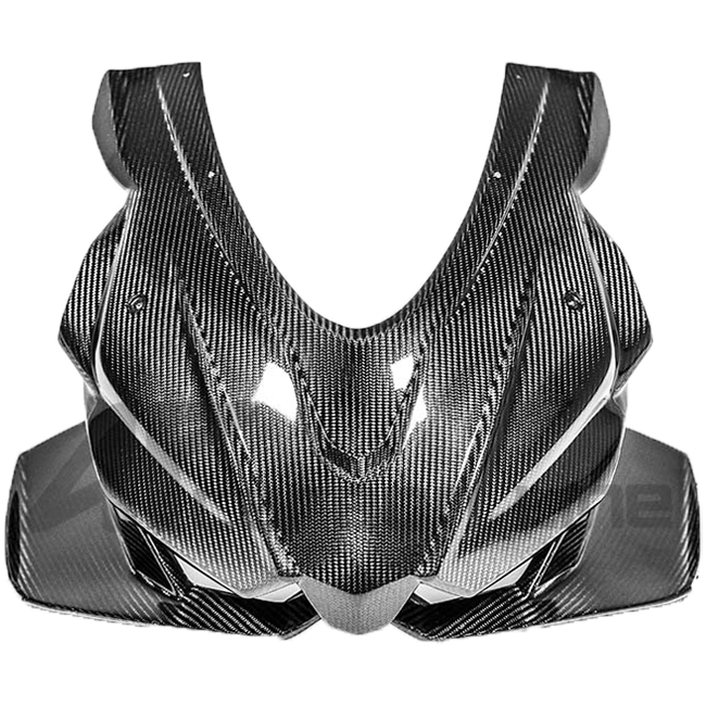AP Carbon Line 200g twill carbon front fairing mask for Aprilia RSV4 1100 Factory 2021-2026