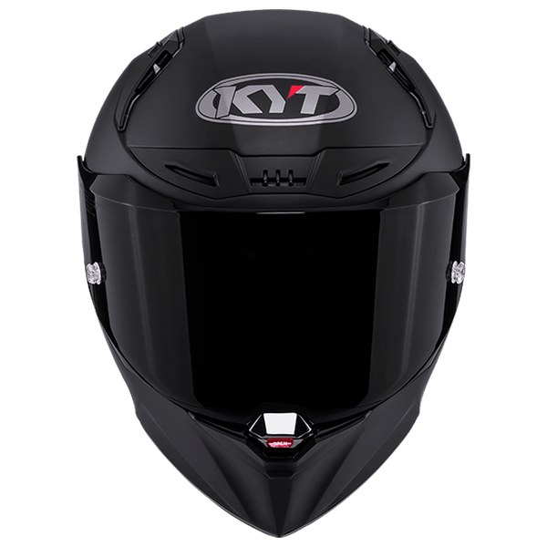 KYT R1R full-face racing helmet in plain matte black finish