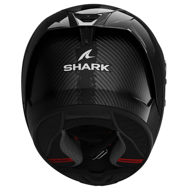 Shark Aeron Full Carbon Gloss DAD full-face helmet in black and anthracite
