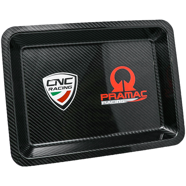 CNC Racing GA011 carbon tool tray Pramac Racing Limited Edition – gloss and matte carbon fibre