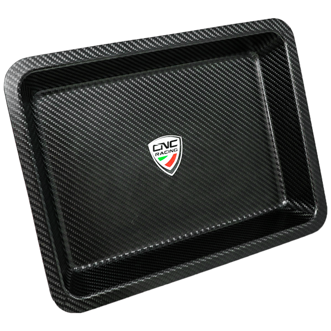 CNC Racing GA011 carbon fibre tool tray in gloss finish
