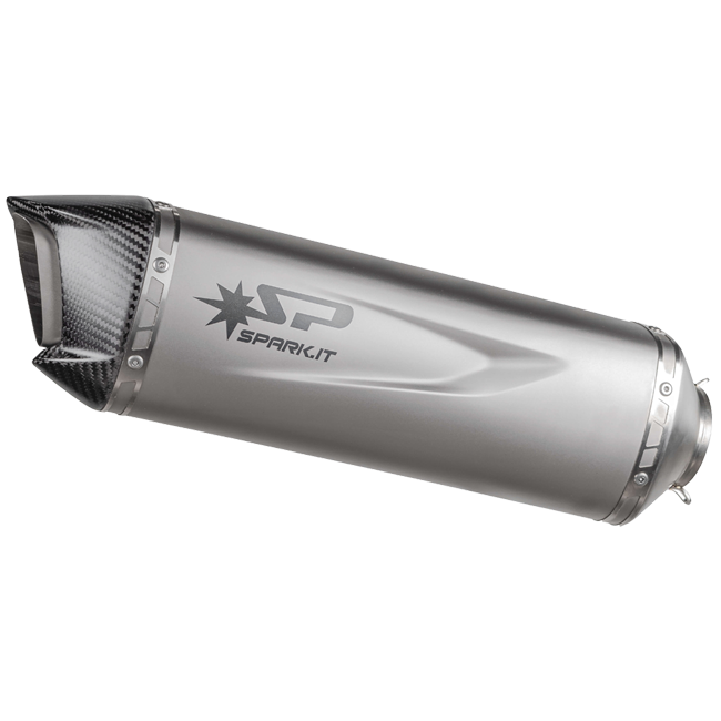 Spark Force EVO titanium slip-on silencer with carbon end-cap for BMW S1000RR K67