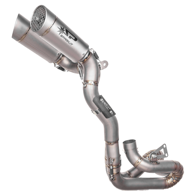 Spark Grid-O titanium half-system exhaust on Ducati Panigale V4/S/R, part GDU8839