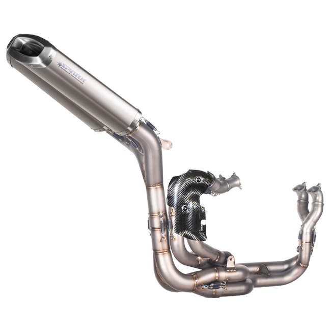 Spark Exhaust GDU8844 titanium full exhaust system on Ducati Panigale V4
