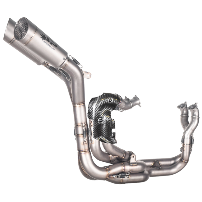 Spark Exhaust GDU8845 Grid-O full titanium exhaust system on Ducati Panigale V4