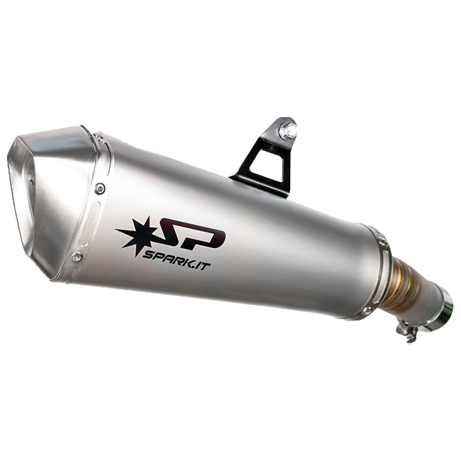 Spark Exhaust Konix titanium slip-on silencer for Kawasaki Ninja 400 2018-2023 GKA1001T