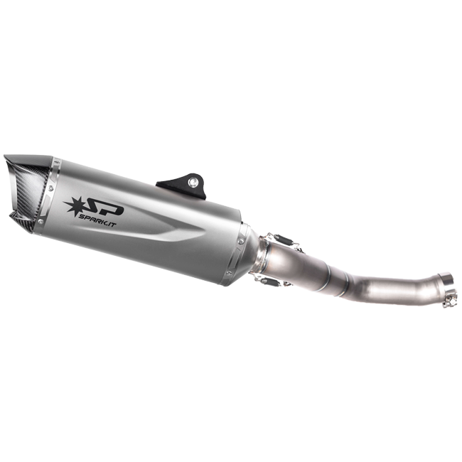 Spark Exhaust Force EVO titanium slip-on silencer with carbon end cap for Kawasaki ZX-10 R/RR 2016-2020