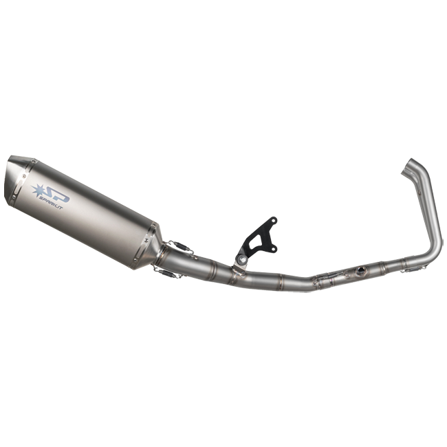 Spark Exhaust MotoGP full system GKA8825T on Kawasaki Ninja 400 titanium silencer