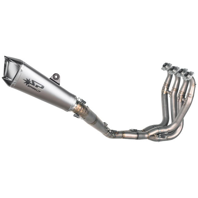Spark Exhaust GKA8832T titanium full system with Konix EVO silencer on Kawasaki ZX-6R