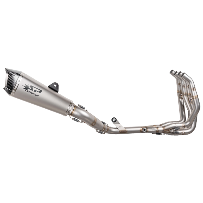 Spark Exhaust Konix EVO stainless steel full exhaust system with titanium silencer and carbon end cap for Kawasaki ZX-4RR