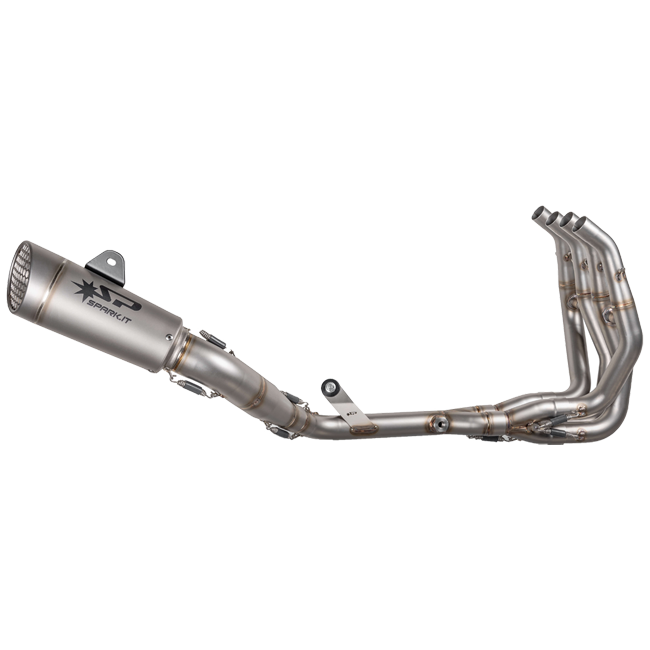 Spark Exhaust Grid-O stainless steel and titanium full exhaust system for Kawasaki ZX-4RR 2023-2026