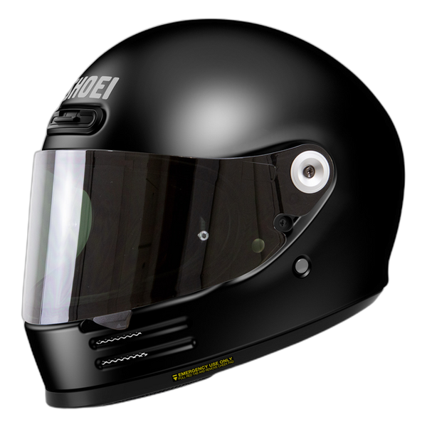 Shoei Glamster06 Black – Neo-Retro Full-Face Helmet ECE 22.06 – front view