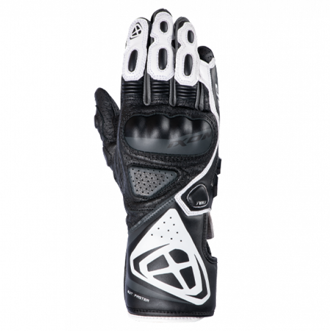 IXON GP5 Air L women's motorcycle leather gloves in white and black