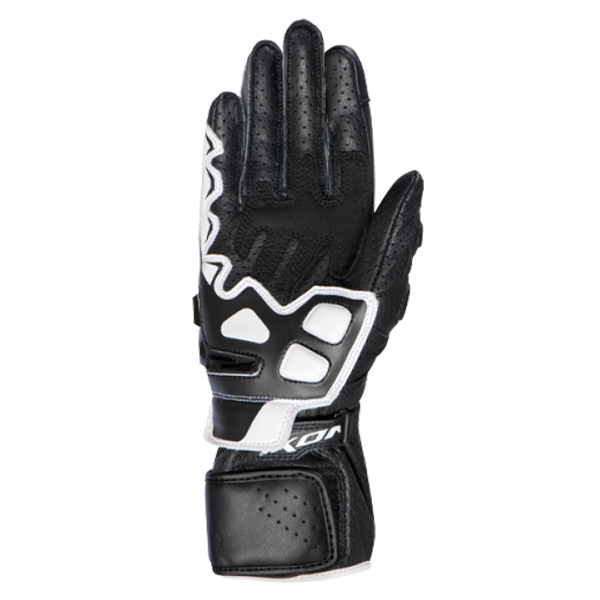 IXON GP5 Air L women's motorcycle leather gloves in white and black