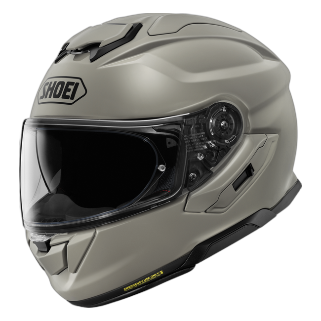 Shoei GT-Air3 Chalk Grey – Sport-Touring Helmet with Sun Visor ECE 22.06 – front view
