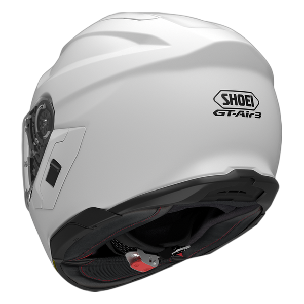 Shoei GT-Air3 White – Sport-Touring Helmet with Sun Visor ECE 22.06 – rear view