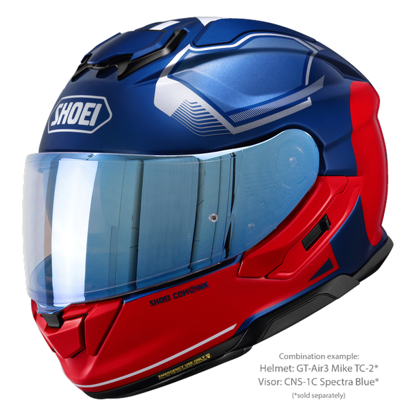 Shoei GT-Air3 Mike TC-2 – Sport-Touring Helmet with Sun Visor ECE 22.06 – with optional visor