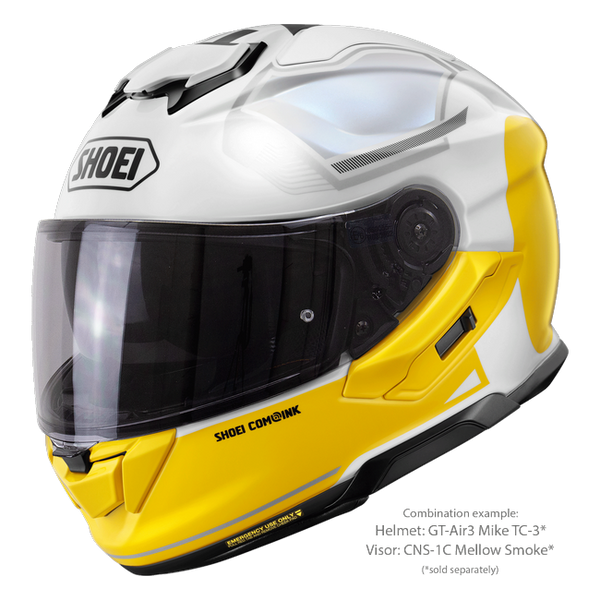 Shoei GT-Air3 Mike TC-3 – Sport-Touring Helmet with Sun Visor ECE 22.06 – with optional visor