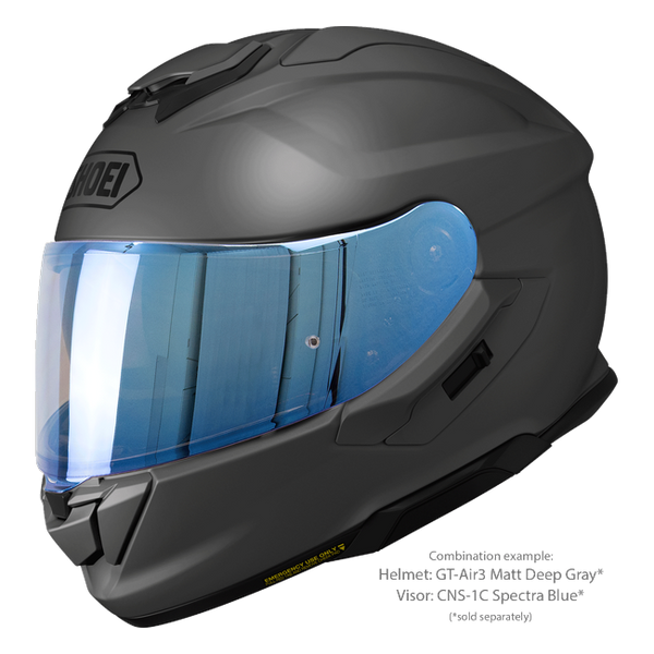 Shoei GT-Air3 Matt Deep Grey – Sport-Touring Helmet with Sun Visor ECE 22.06 – with optional visor