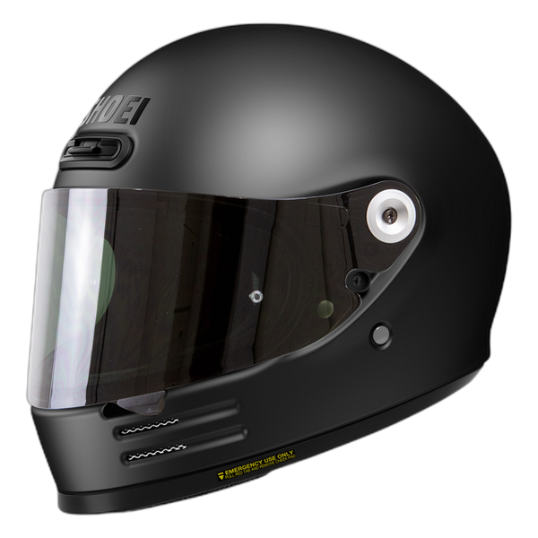 Shoei Glamster06 Matt Black – Neo-Retro Full-Face Helmet ECE 22.06 – with optional visor