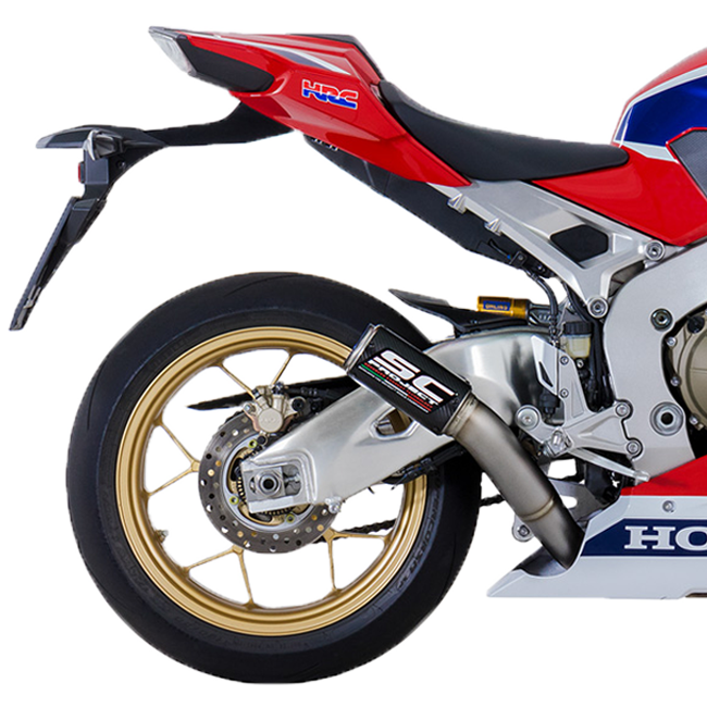 SC-Project CR-T slip-on silencer Honda CBR 1000 RR 2017-2019 carbon titanium H15A-HT36
