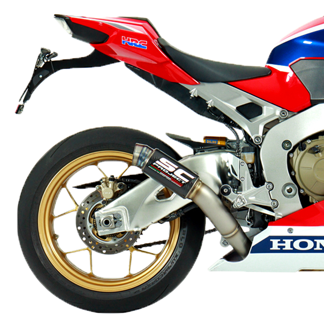 SC-Project GP70-R slip-on silencer Honda CBR 1000 RR SC77 titanium carbon