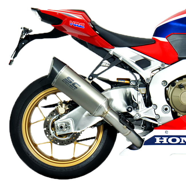 SC-Project SC1-R slip-on silencer Honda CBR 1000 RR 2017-2019 carbon titanium