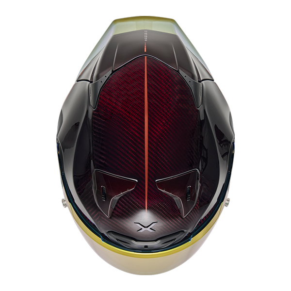 Nexx X.R3R Hagibis Carbon Red full-face racing helmet, carbon and red colourway