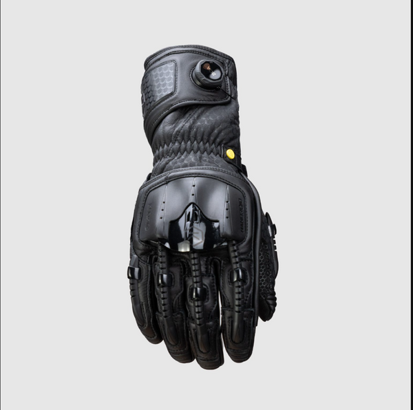 Knox Handroid MK5 men's racing leather gloves in black