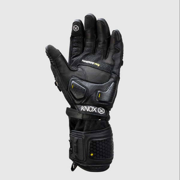 Knox Handroid MK5 men's racing leather gloves in black