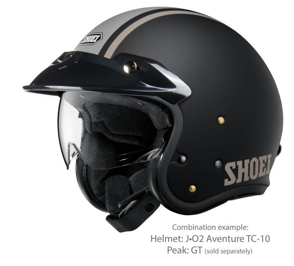 Shoei J•O2 Aventure TC-10 – with the optional GT peak (sold separately)