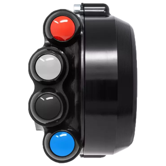 JetPrime race throttle housing with handlebar switch for BMW M1000RR K66 in CNC machined 7075 aluminium