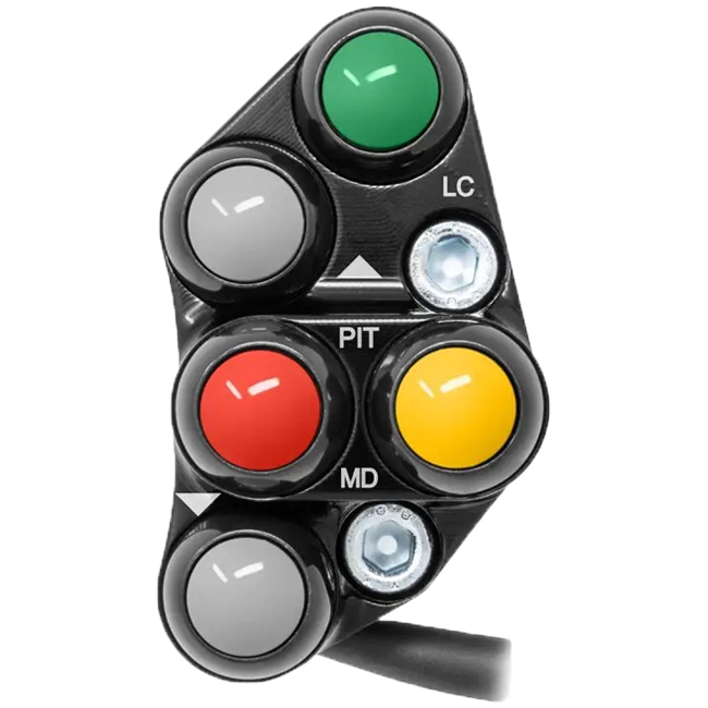 JetPrime JP PSR HO017 Race left handlebar switch for Honda CBR 1000 RR SC77 anodised aluminium