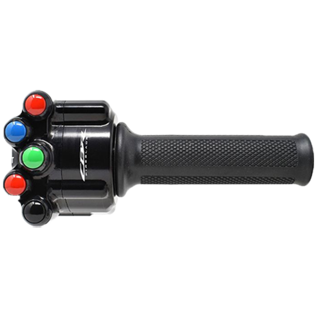 JetPrime JP ACC 027 CNC aluminium throttle grip housing black anodised Honda CBR 1000 RR-R SC82
