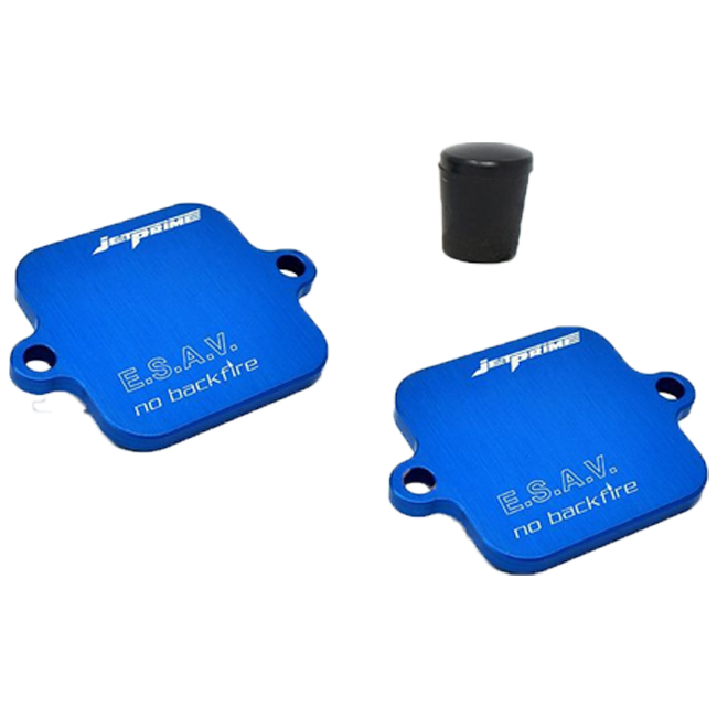 JetPrime SLS/AIS block-off cover JP ES 033 for Yamaha YZF-R1/M 2010-2026, CNC-machined aluminium