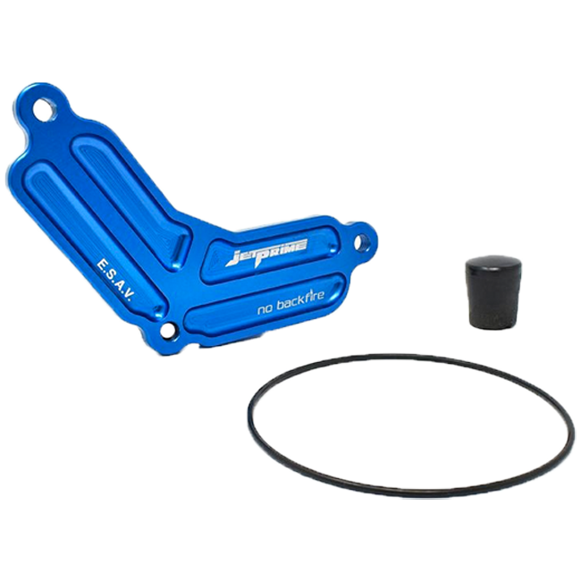 JetPrime JP ES 660 SLS/AIS block-off plate for Aprilia RS 660, CNC 7075 aluminium
