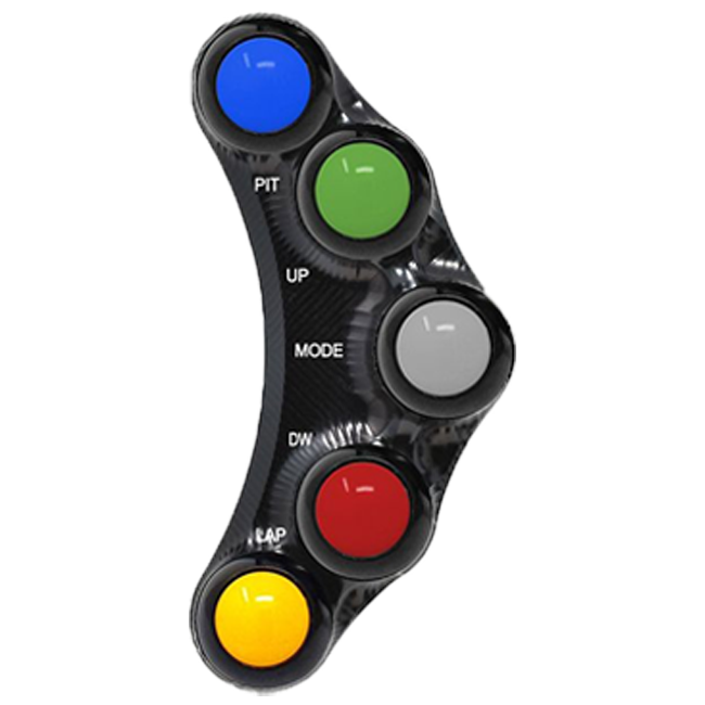 JetPrime JP PLSR 004 race left handlebar switch for Kawasaki ZX-10 R/RR in black