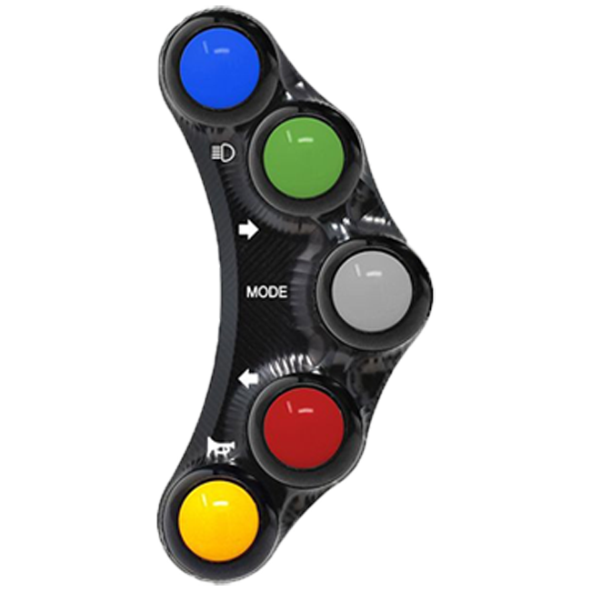JetPrime left handlebar switch Ducati Panigale 1299 S black JP PLS 005