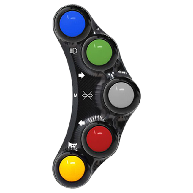 JetPrime left handlebar switch Ducati Panigale V2 955 black JP PLS 006