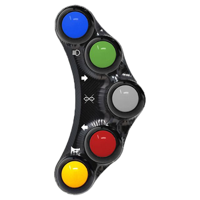 JetPrime Street Left Handlebar Switch for BMW S1000RR 2009-2014 in black — JP PLS 028