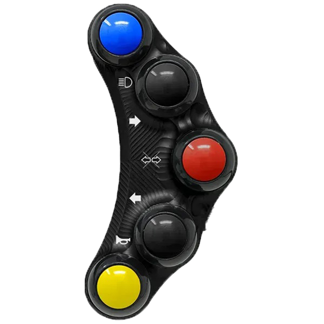 JetPrime Street left handlebar switch JP PLS 038 for BMW M1000RR K66 in black