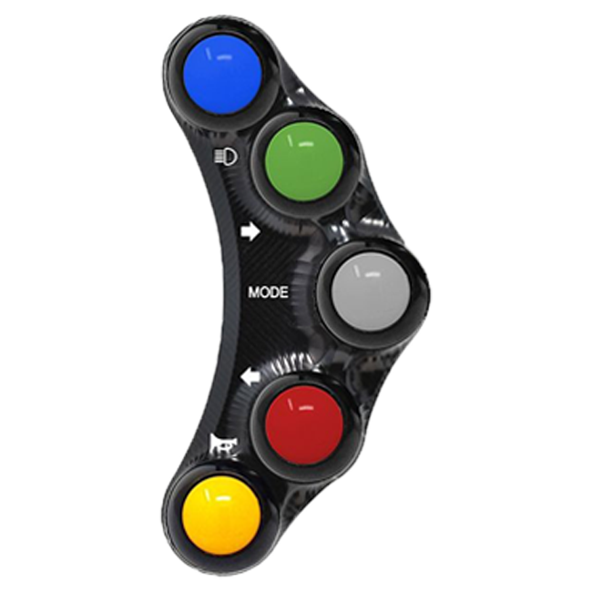 JetPrime left handlebar switch for Kawasaki ZX-6R 2019-2022 in green finish JP PLS 044 B