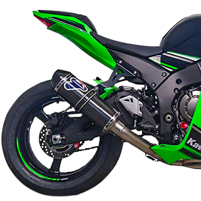 Termignoni stainless steel full exhaust system with carbon silencer for Kawasaki ZX-10 R/RR 2016-2020