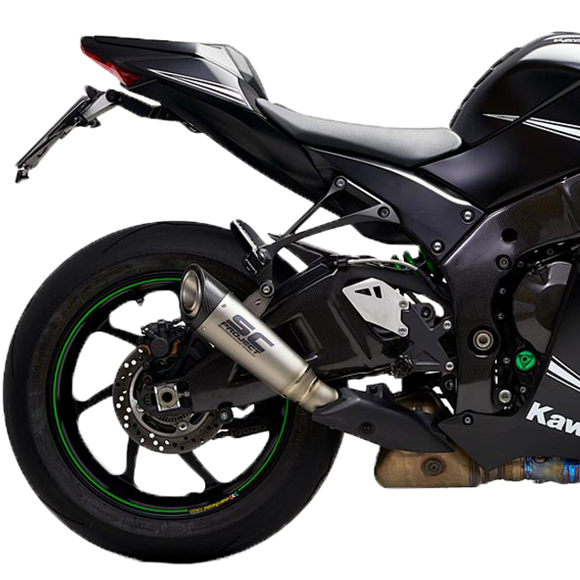 SC-Project S1 slip-on silencer titanium carbon Kawasaki ZX-10 R/RR K22A-41T