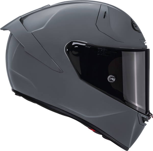 Suomy SR-GP Evo full-face racing helmet in plain grey