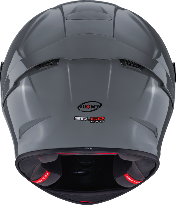 Suomy SR-GP Evo full-face racing helmet in plain grey
