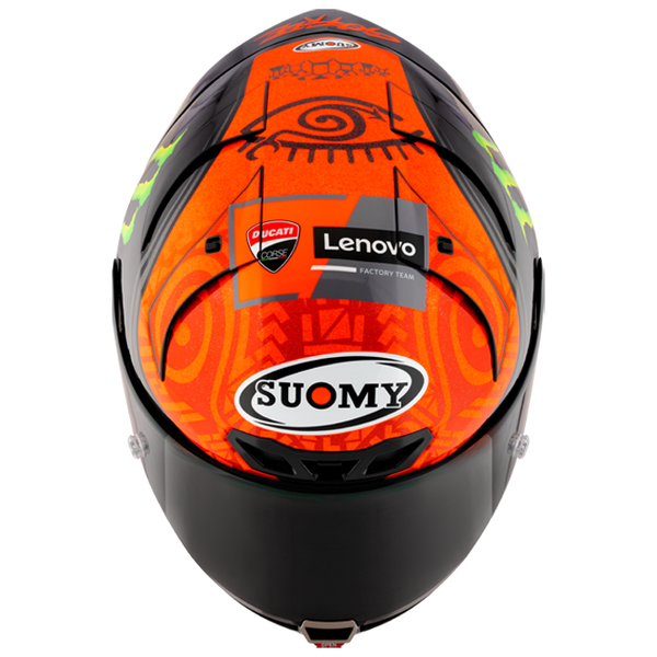 Suomy S1-XR GP full-face racing helmet Francesco Pecco Bagnaia Monster Replica 2023 livery